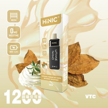 HiNIC Utime Nano VCT バニラカスタードタバコ Vanilla Custard Tobacco